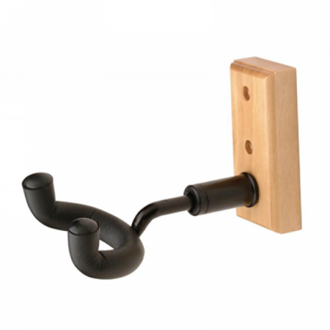 On-Stage GS7730 Colgador mini de guitarra para pared con base de madera