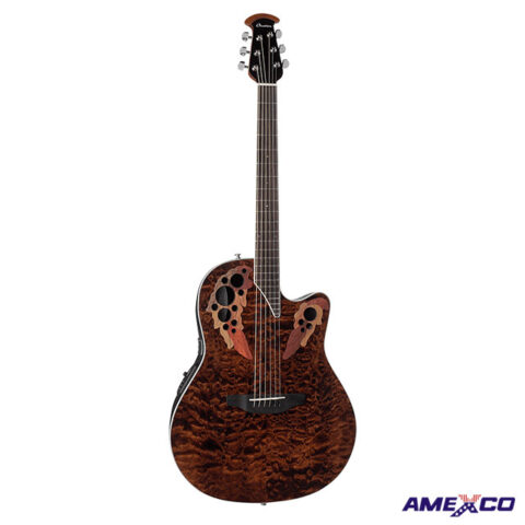Ovation CE44P-TGE The Celebrity® Collection Elite, Guitarra, Tiger Eye Brown Quilt