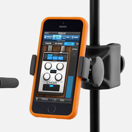 IK Multimedia iKlip Xpand Mini Soporte universal de iPhone, iPod touch y smartphones para aril de micrófono