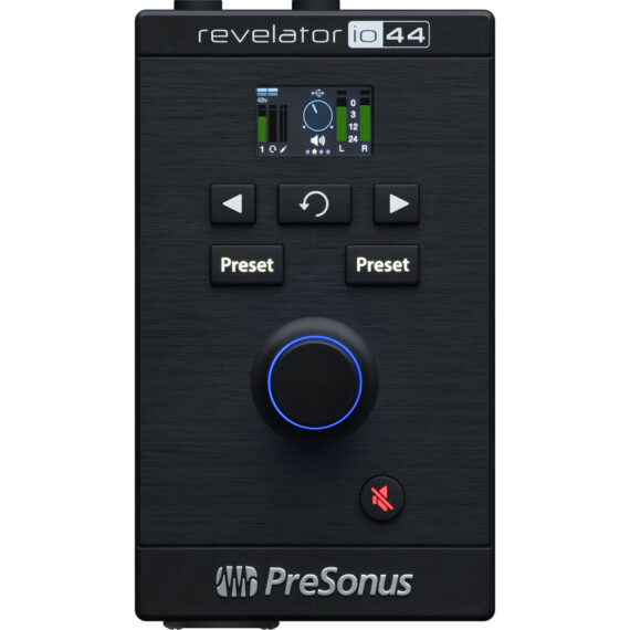 PreSonus Revelator io44 Interfaz de Audio Ultracompacta 4x2 USB tipo C