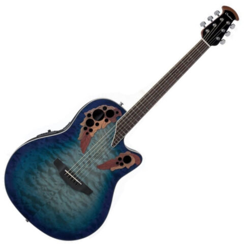 OVATION CE48P-RG-G Celebrity Elite Plus Super Shallow - Caribbean Blue