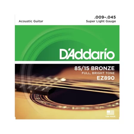 Cuerda D'Addario para Guitarra Acústica de Bronce EZ-890