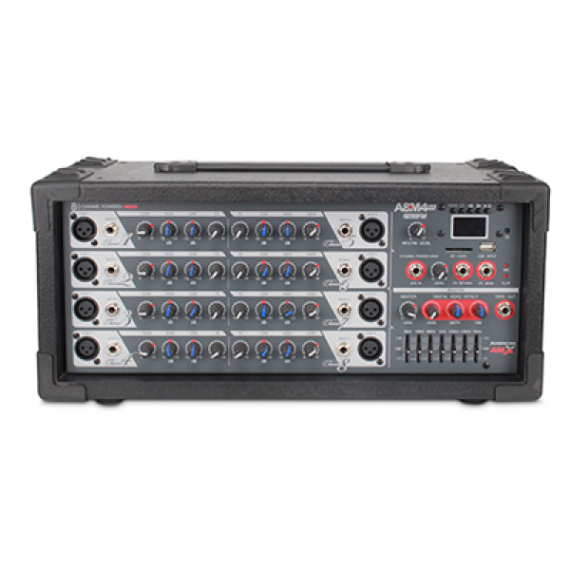 AMX A8M4 Power Mixer 8 Canales con Entrada USB